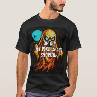 T-shirt Ghost Pixel Rétro