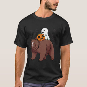 T-shirt Ghost Riding Ours Lazy Costume Halloween Cute Anim