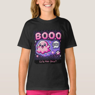 T-shirt Ghost rose mignon : Chemise fille douce et Éffraya