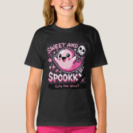 T-shirt Ghost rose mignon : Chemise fille douce et Éffraya