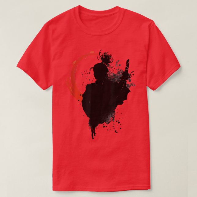 T-shirt Ghost Samurai Guerrier Voie De Bushido Samurai M (Design devant)