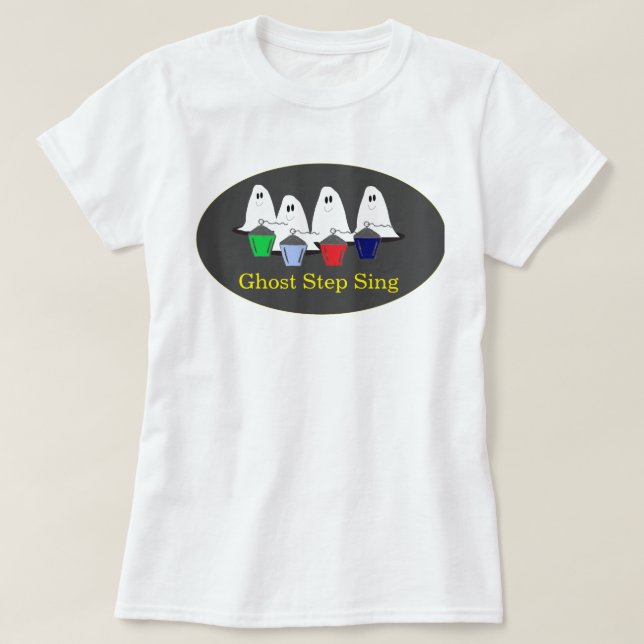 T-shirt Ghost Step Sing Bryn Mawr Lanterns Halloween T-Shi (Design devant)