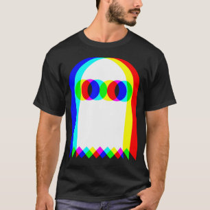 T-shirt Ghost Trippy Vaporwave Halloween Techno Rave Edm