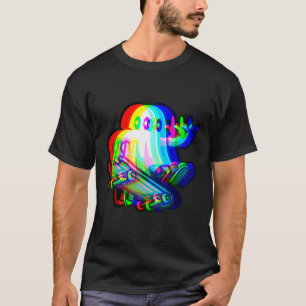 T-shirt Ghost Trippy Vaporwave Halloween Techno Rave Edm