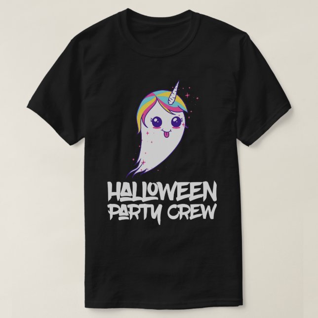 T-shirt Ghost Unicorn Halloween Costume correspondant (Design devant)