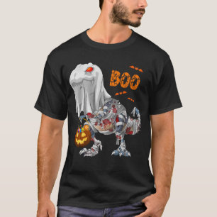 T-shirt Ghost Zombie Mummy Dinosaur Boo Citrouille Hallowe