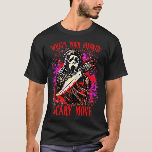 T-shirt Ghostface Scream Halloween What_S Your Favorite Sc (Devant)