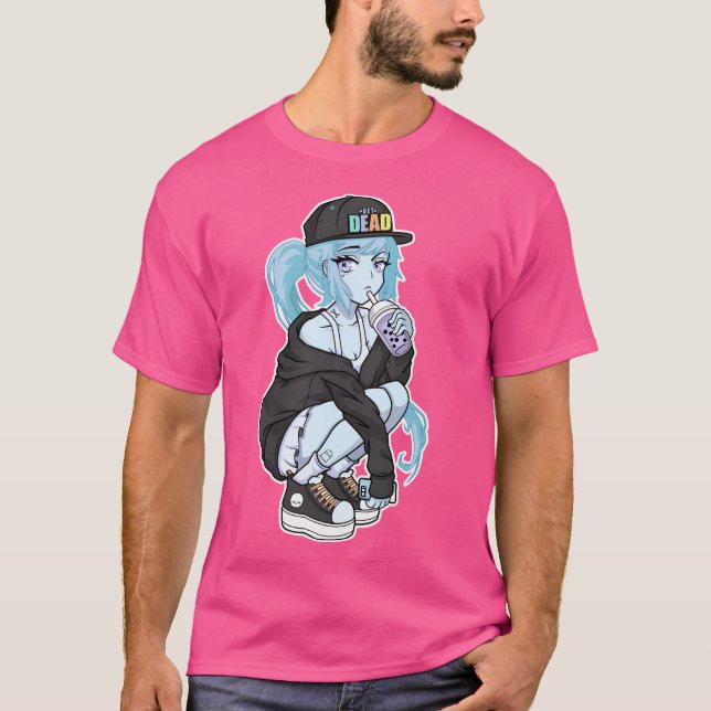 T-shirt Ghosting Anime Fille Fantôme (Devant)