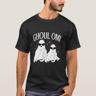 T-shirt Ghoul Omi Boo Halloween Tricoter Ou Traiter Ghost 