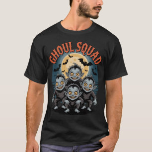 T-shirt Ghoul Squad Halloween Amis Famille Quartier