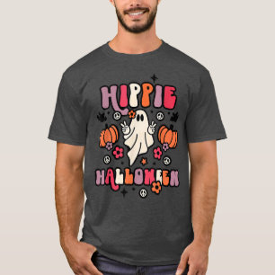 T-shirt Ghouls Citrouille Boo 60s les années 70 Hippie Hal