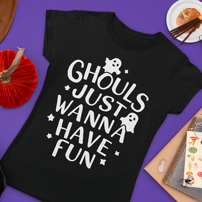 T-shirt Ghouls veut juste s'amuser drôle Costume d'Hallowe (Créateur téléchargé)