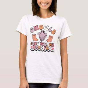 T-shirt Ghouls veut juste s'amuser Fantôme d'Halloween r