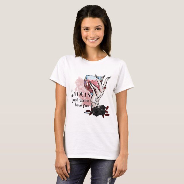 T-shirt Ghouls veut juste s'amuser Halloween (Devant entier)