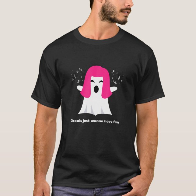 T-shirt Ghouls veut juste s'amuser Halloween| Funny Retro (Devant)