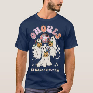 T-shirt Ghouls veut juste s'amuser Retro Halloween Party C