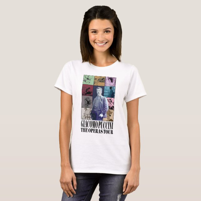 T-shirt Giacomo Puccini La merveille du concert Operas Tou (Devant entier)