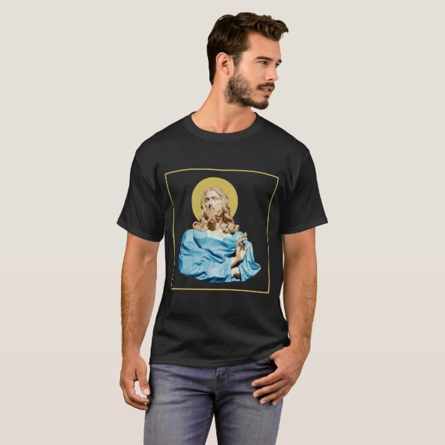 T-shirt Gian Lorenzo Bernini Bust of Christ 1679 (Devant entier)