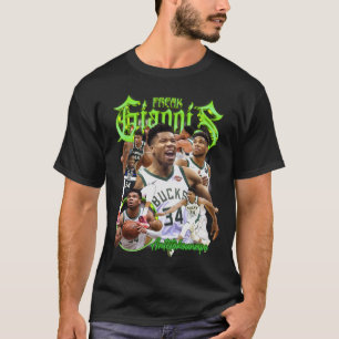 T-shirt Giannis Antetokounmpo   Basketball Bootleg Tee