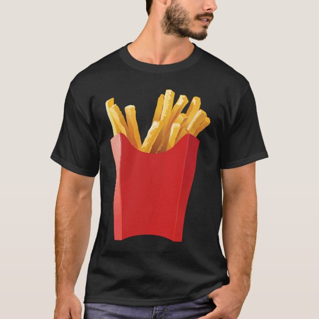 T-shirt Giant French Fries  makes a great Halloween costum (Devant)