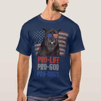 T-shirt Giant Schnauzer Pro Life Pro God Pro Dogs Premium