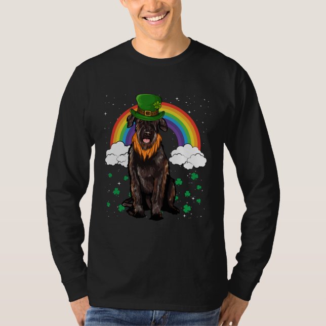 T-shirt Giant Schnauzer St Patricks Day Leprechaun (Devant)