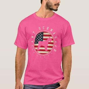 T-shirt Giant Schnauzer Usa Drapeau 4 juillet Chien Maman
