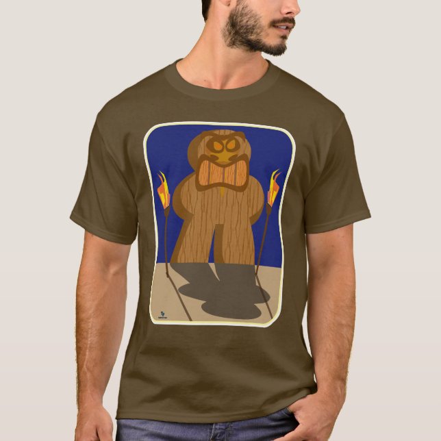 T-shirt Giant Tiki Pièce de jeu Dessin (Devant)
