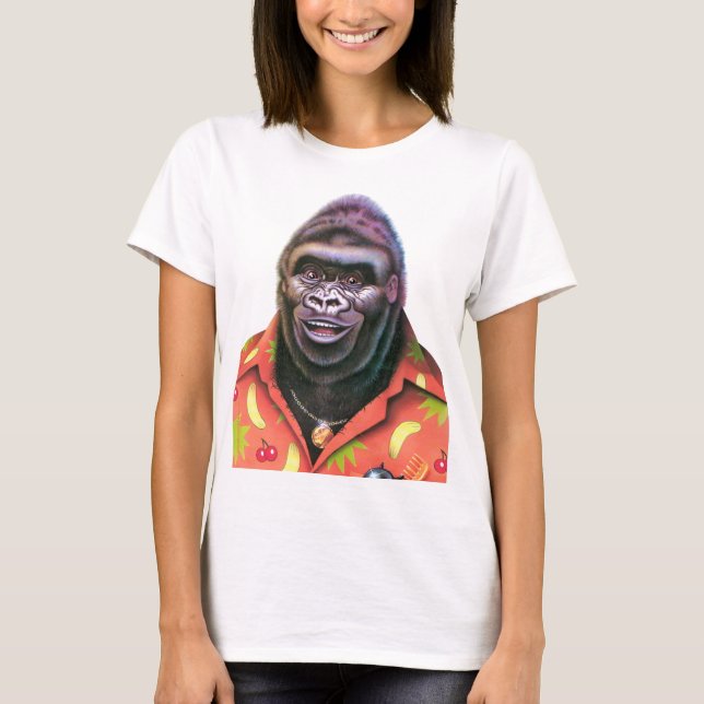 T-shirt Giant Vain Gorilla design. (Devant)