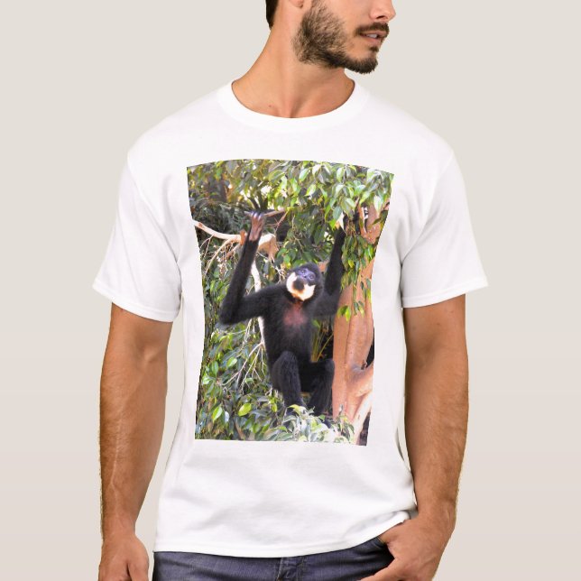T-shirt Gibbon à joues à mâle (Devant)