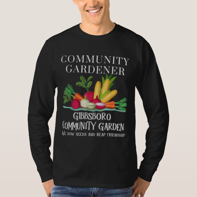 T-shirt Gibbsboro Community Garden Semences de semis et Re (Devant)