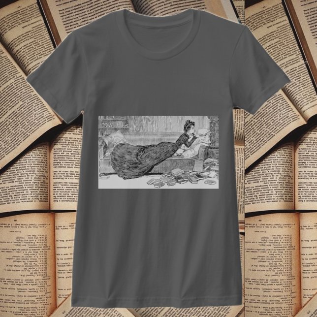 T-shirt Gibson Girl Lecture d'un livre (Créateur téléchargé)