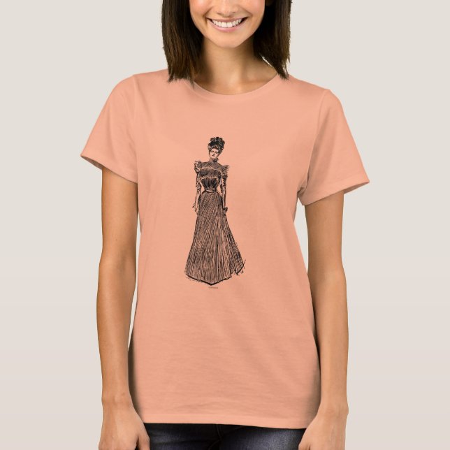 T-shirt Gibson Girl Silhouette (Devant)