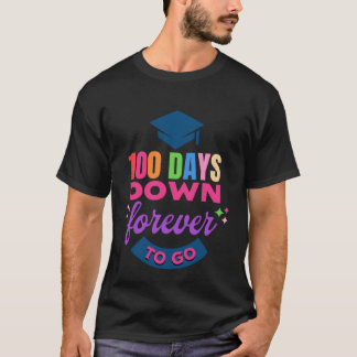 T-shirt Gif 100 Jours d'École pour Garçon Fille Enseignant