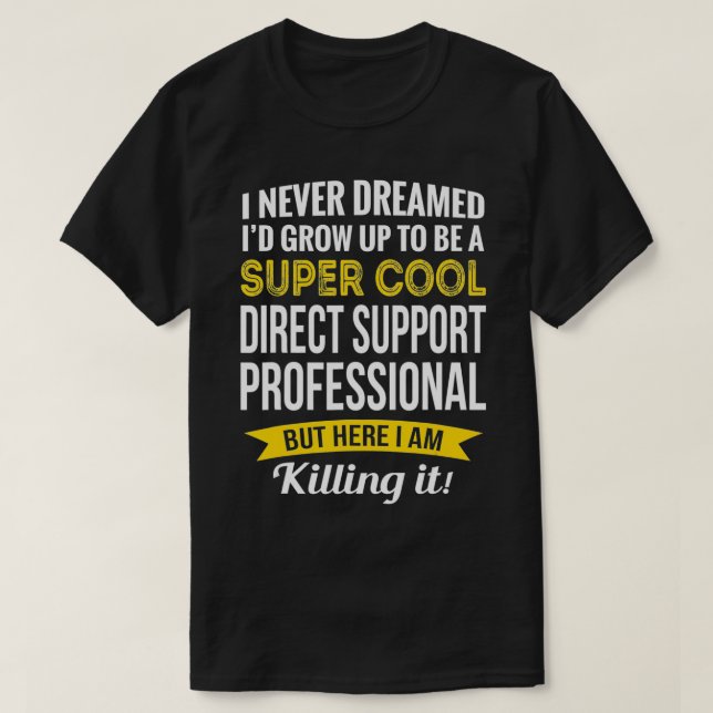 T-shirt Gif d'appréciation professionnelle du support dire (Design devant)