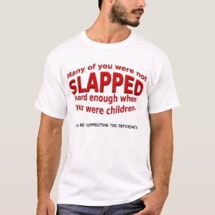 T-shirt Giflé dur assez de chemise drôle