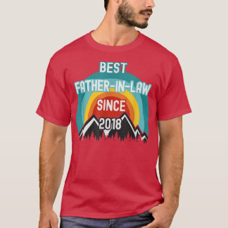 T-shirt Gift For FatherInLaw, Best FatherInLaw Since 2018 