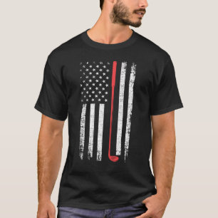 T-shirt Gift golf pour hommes, American Flag Golf Club