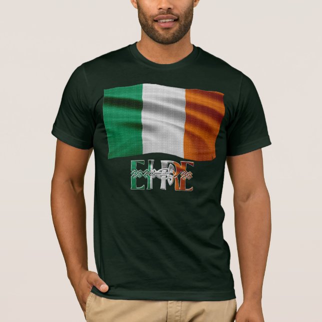 T-shirt GIFT RANGE DU DRAPEAU IRLANDAIS ~ Eirinn go brach! (Devant)