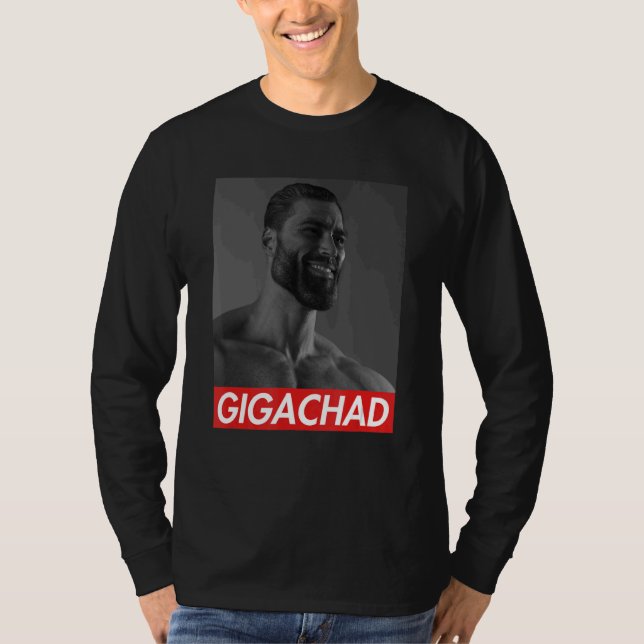 T-shirt Gigachad Moyenne Sigma Homme Grindset Mème 9 (Devant)