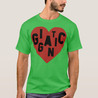 T-shirt Gigantesque noir petit