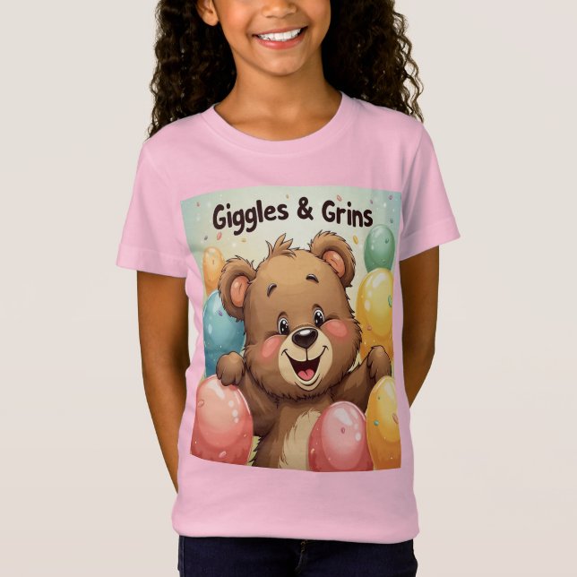 T-shirt Giggales et Grins pour filles (Devant)
