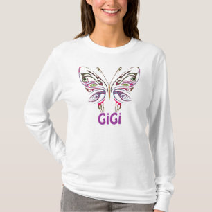 T-shirt GiGi a personnalisé le papillon
