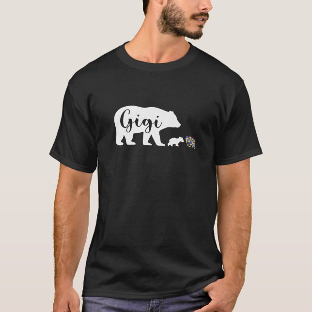 T-shirt Gigi Bear Sensibilisation sur l'autisme Love Suppo (Devant)