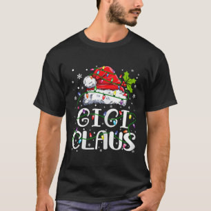 T-shirt Gigi Claus Noël Père Noël Famille jumelée chapeau