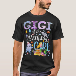 T-shirt Gigi de la Sirène Océanique de la Fille d'Annivers