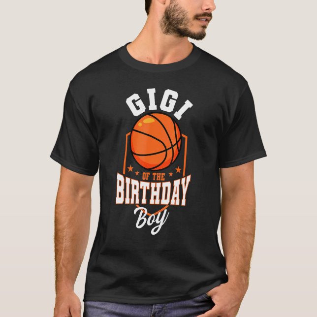 T-shirt Gigi De L'Anniversaire Boy Basketball Thème Annive (Devant)