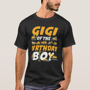 T-shirt Gigi de l'Anniversaire Boy Construction Worker Mat