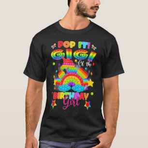 T-shirt Gigi De L'Anniversaire Fille Unicorne Filles Rainb
