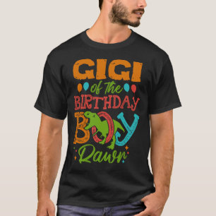 T-shirt GIGI De L'Anniversaire Garçon Rawr Dinosaur
